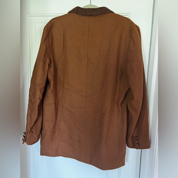 Brooks Brothers Women’s Wool Blazer Size 12 Brown Equestrian Preppy Vintage - Picture 6 of 8